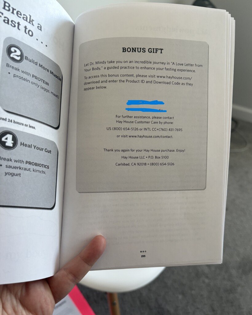 Bonus Gift for Back Matter of Book