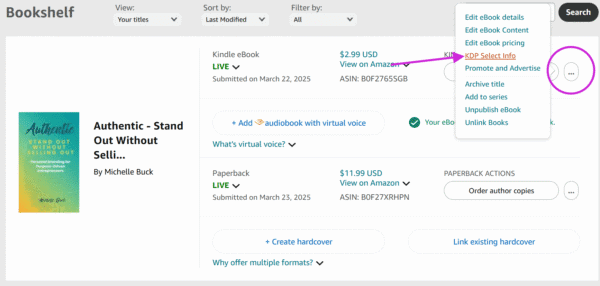 Amazon KDP Alternative - KDP Select Info