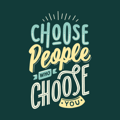 Avoid internet hate: choose people who choose you.
